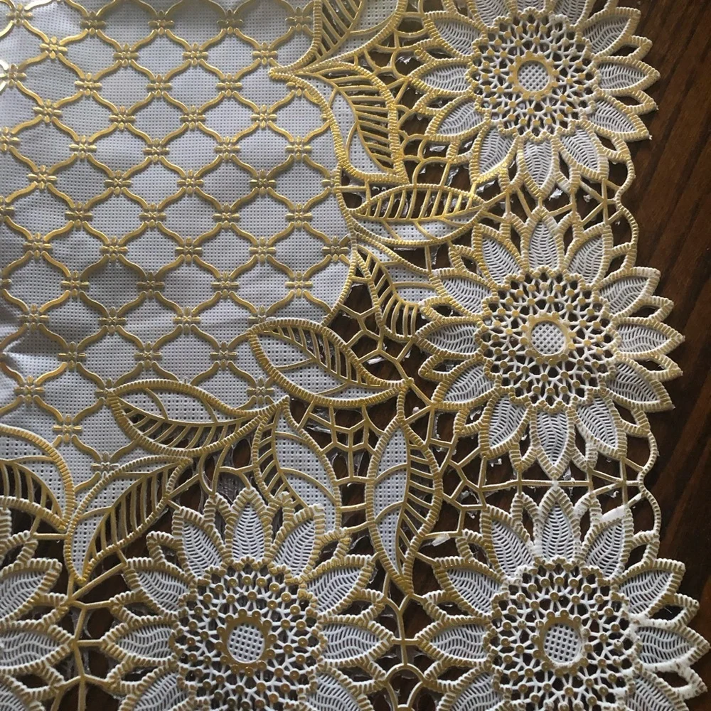 Vintage Table Runner Reversible & Wipeable